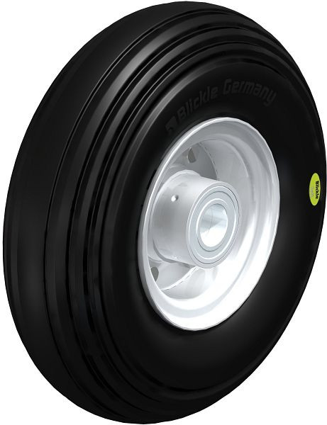 Blickle VW 260/20K Rad aus Weichgummi, Schwarz, 609081