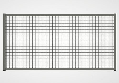TTS Trennwandsystem 9200, Aufsatzelement B 1500 mm, staubgrau, 285287