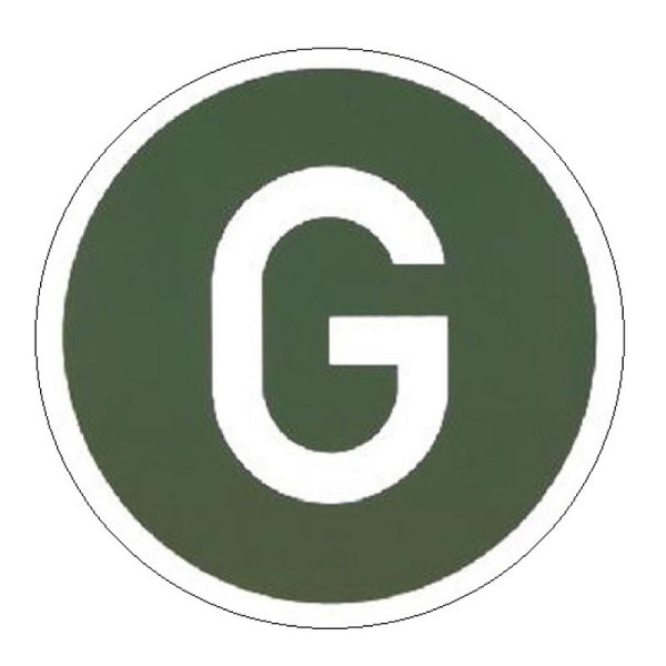 Stein HGS Hinweisschild für Kraftfahrzeuge, Kennzeichen Geräuscharmer LKW (Deutschland), 21.1820