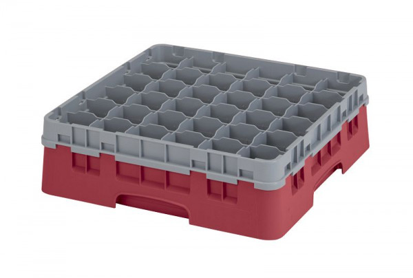 Cambro Spülkorb mit 36 Fächer Camrack® 11,4 cm Preiselbeere, 36S418416