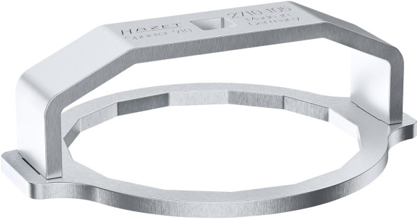 Hazet Federbein-Befestigungsmutter Werkzeug, 1/2 Zoll (12,5 mm) Vierkant, Außen 16-kant Profil, SW 106 mm, 2710-105