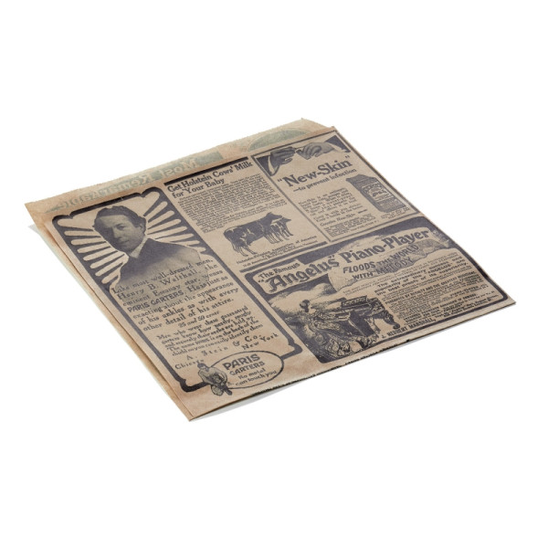 WAS Takeawaytüte Times Brown Set WRAP & GO, 13 x 14 cm, Set á 1000 Stück, 2-seitig geöffnet, Fettpapier, 9996114