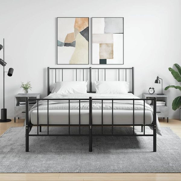 vidaXL Nachttische 2 Stück Betongrau 40x35x47,5 cm Holzwerkstoff, 827461
