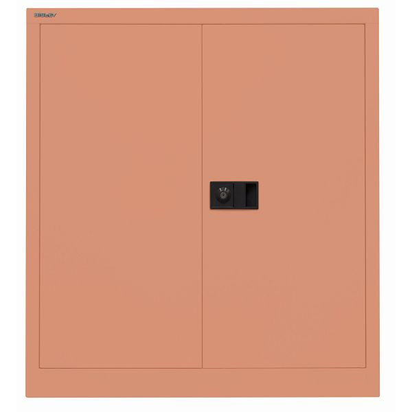 Bisley Flügeltürenschrank UNIVERSAL, 1 Fachboden für 2 Ordnerhöhen, Breite 914 mm, 658 coral, E402A01658