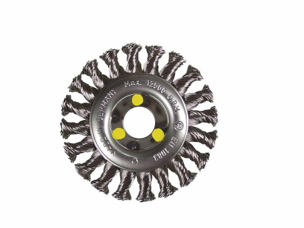 HiKOKI Stahldraht-Rundbürste 115x0,5 mm/ M14, gezopft, Edelstahl, 751305