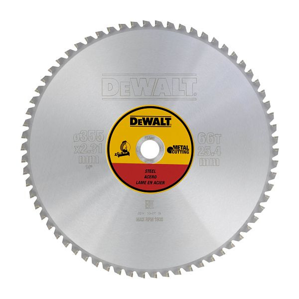 DeWalt Kreissägeblatt stationär 355/25, 4mm 66TFZ, DT1926-QZ