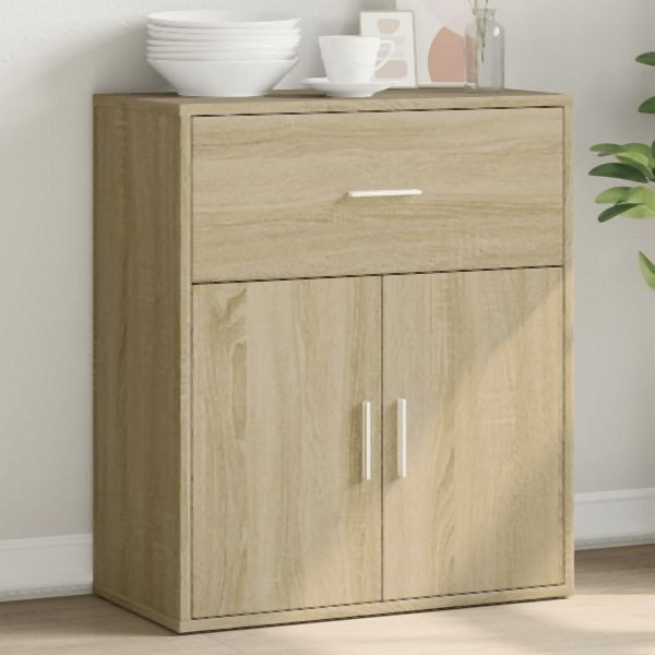 vidaXL Sideboard Sonoma-Eiche 60x31x70 cm Holzwerkstoff, 840466