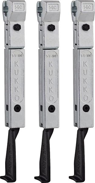 KUKKO 3 schmale Abzughaken (Satz), Hakenlänge: 200 mm, 1-191-S