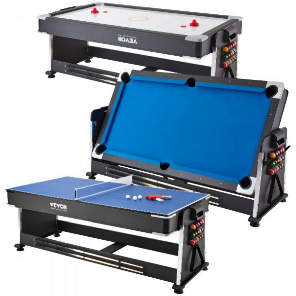 VEVOR 3 in 1 Multi Spieltisch Air Hockey Billard Tischtennis Hockeytisch, S87IN44IN32INRQ32001V2