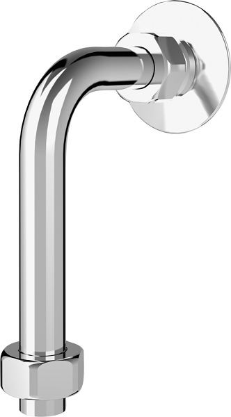 KWC Abgangsbogen 120x150 mm, 18x1 mm, verchromt, mit Verschraubungen, 2030050434