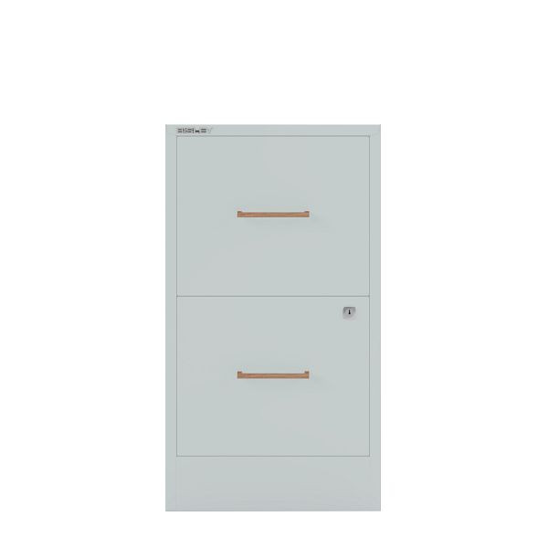 Bisley Home Filer, 2 HR-Schubladen, Eichengriff, 645 lichtgrau, PFA2OH645