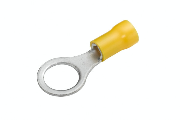 HELLA Leitungsverbinder - gelb - von: 4.0mm² - bis: 6.0mm² - Ringverbinder - M10 - Ringform, 8KW 044 038-003