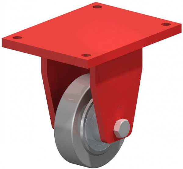 Blickle BS-SVS 250K Stahlgeschweißte Schwerlast-Bockrolle, Stahl, Grau, 608901