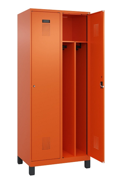 C+P Spind Evolo PLUS, mit Füßen, 2 Abteile, 1950x800x500mm, 2004/2004, Verschluss Zylinderschloss, 049010-22F S10050