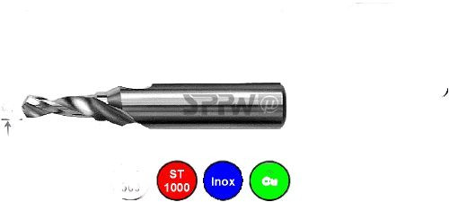 SPPW Stufenzentrierbohrer HSS-E05 Form D M5 - 4,2x5,3x10, 1236200500
