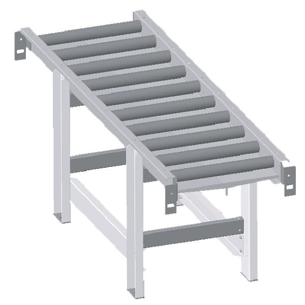 Metallkraft Rollenbahn 2000 x 520 mm, 10 Rollen, 3649341