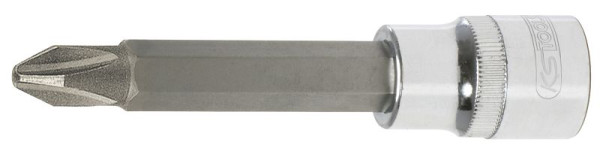 KS Tools 1/2" CHROMEplus Bit-Stecknuss, lang, PH3, 918.1687