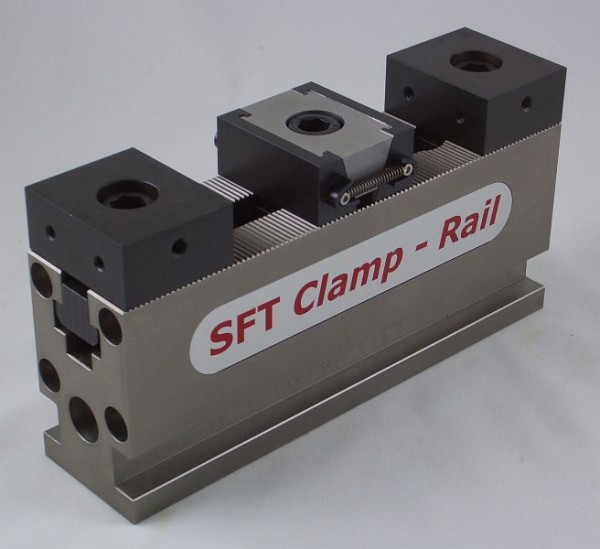 SFT Clamp-Rail Spannschienen-Set, 200x50x80mm, 4-teilig, glatte Spannfläche, CR200.50.012
