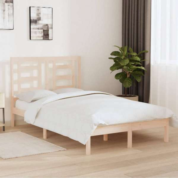 vidaXL Massivholzbett 120x190 cm, 3104318, 8720287030683