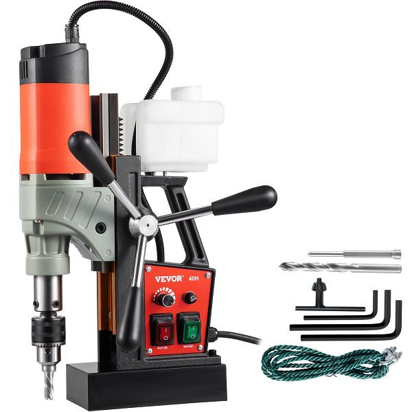 VEVOR 1200 W Magnetbohrer 13000 N Elektrische Kernbohrmaschine Industrielle Bohrmaschine 580 U/min, SYWGDCLZ1220V479UV2