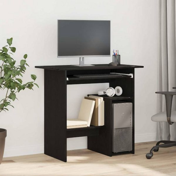 vidaXL Schreibtisch Schwarz Eichen-Optik 80x45x74 cm Holzwerkstoff, 862007