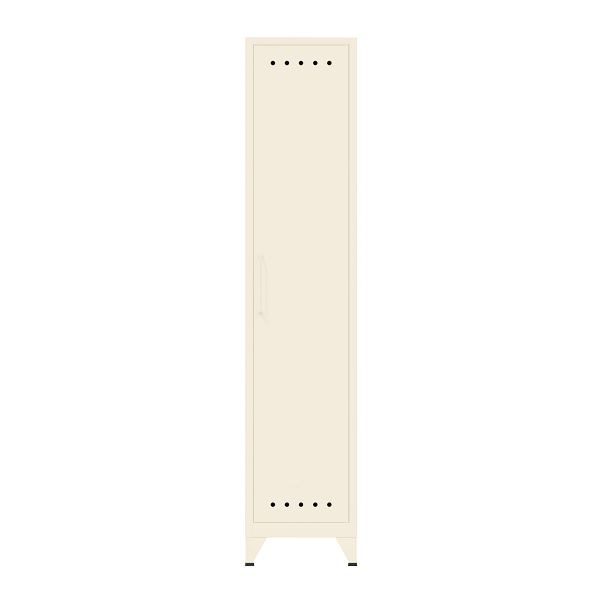 Bisley Fern Locker, inkl. Hutboden und Kleiderstange, 625 reinweiß, FERLOC625