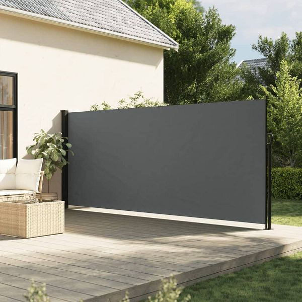 vidaXL Seitenmarkise Ausziehbar Anthrazit 160x600 cm, 4004533