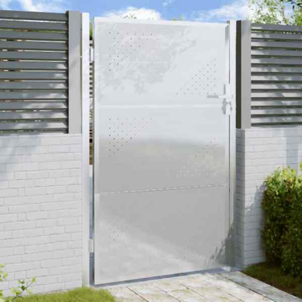 vidaXL Gartentor 100x150 cm Edelstahl, 376489, 8721012375598