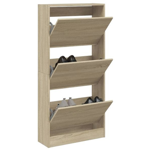 vidaXL Schuhschrank Sonoma-Eiche 60x21x125,5 cm Holzwerkstoff, 839898