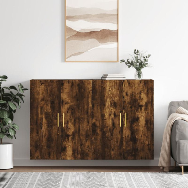vidaXL Wandschränke, VE: 2 Stück, Räuchereiche 69,5x34x90 cm, 3195616