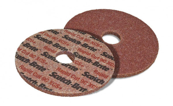 3M Scotch-Brite Kehlnahtscheibe RC-UW, 152,4 mm, 3,18 mm, 12,7 mm, Härte 9, C, extra coarse+, VE: 8 Scheiben, 7100030378