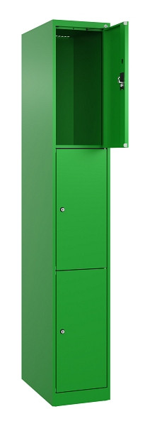 C+P Schließfachschrank Evolo PLUS, 3 Fächer, 1850x300x500mm, 6037/6037, 049000-103 S10026