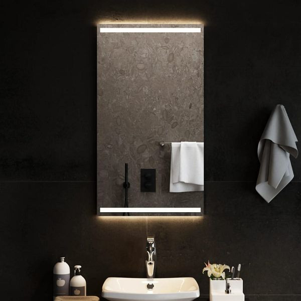 vidaXL LED-Badspiegel 50x90 cm, stilvoll, IP65, 3154068
