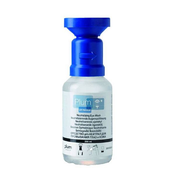 Stein HGS Augenspülflasche -PLUM pH Neutral- mit 4,9 % Phosphatlösung, nach DIN EN 15154-4, 200 ml, 25959