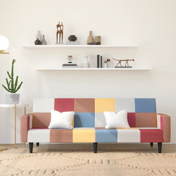 vidaXL Schlafsofa 2-Sitzer Stoff, Füllung: Schaumstoff, 375825