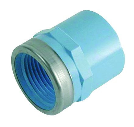 Prevost PVR RFT - Kunststoff-Gewinde-Klebemuffe mit Innengewinde Metallring verstärkt, für Rohr mit Außen-Ø= 25 mm, IG BSPP= G 3/4, PVR RFT2527