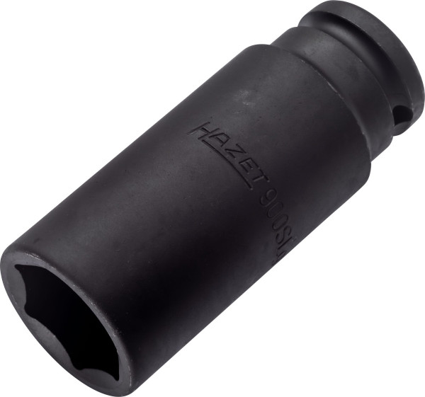 Hazet Schlag-, Maschinenschrauber Steckschlüsseleinsatz, Sechskant, Vierkant hohl 12,5 mm, 24 mm, Lange Ausführung, 900SLG-24