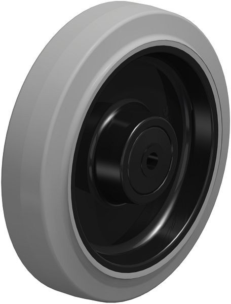 Blickle POEV 200/12KD-SG Rad aus Elastik-Vollgummi, Grau, 235762