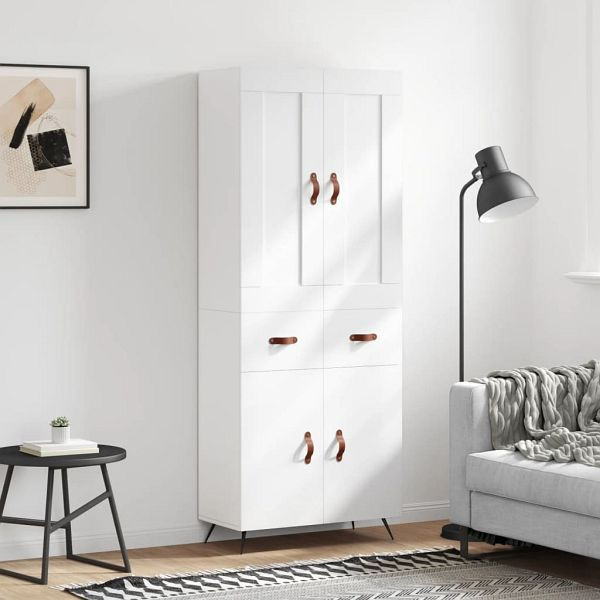 vidaXL Highboard Weiß 69,5x34x180 cm Holzwerkstoff, 3199849