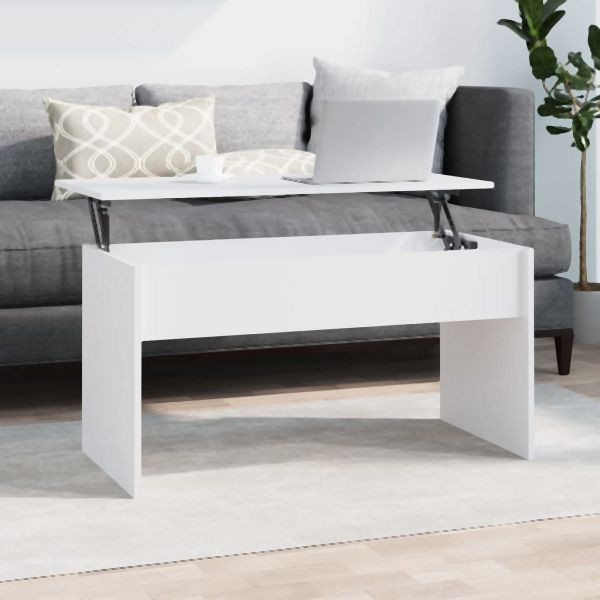 vidaXL Couchtisch Weiß 102x50,5x52,5 cm Holzwerkstoff, 809629