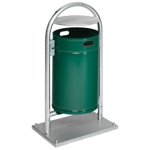Stein HGS Abfallbehälter -Cubo Marcos-, feuerverzinkt /mit Dach, Maße 1100 x 600 x 400 mm, 17332