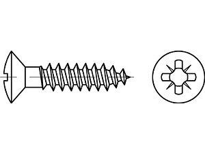 ART 88095 Spanplattenschrauben 3,5 x 30 -Z Messing, Linsensenkkopf VE=S (1000 Stück)