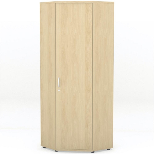 Deskin Eckschrank MULTI M pro, Dekor: Buchedekor, BxHxT: 800 x 2220 x 800 mm, 273514