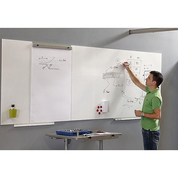 Rocada Whiteboard-Modul BASIC-Version - Stahlblech, lackiert 750 x 1150 mm, weiß, RD6420R