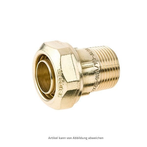 BEULCO Übergangsstück gerade mit Außengewinde für Trinkwasser 3/8" 16x2mm, VE: 10 Stück, 100026