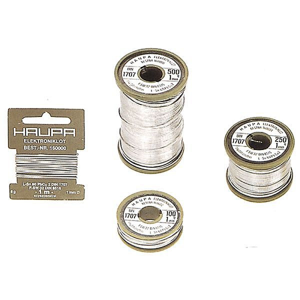 Haupa Lötdraht S-Sn99Cu1 3,5% 1 mm 250g bleifrei, 160404
