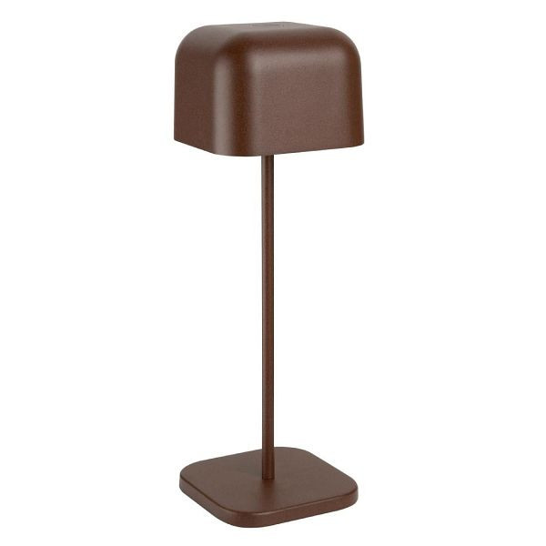 Olympia Lucca Tischlampe Quadratische Kuppel Kastanie 300mm, HZ213
