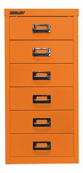 Bisley MultiDrawer™, 29er Serie, DIN A4, 6 Schubladen, orange, L296603