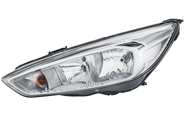HELLA Glühlampe-Hauptscheinwerfer, für u.a. Ford Focus III, chrom, CCC/ECE, für Rechtsverkehr, links, 1EE 354 827-051