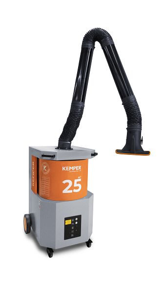 ELMAG Absauganlage, fahrbar, SmartFil, Absaugarm Ø 150mm/3m in Rohrausführung, 58704